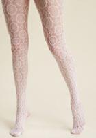 Modcloth Sheer Me Out Tights In Blanc