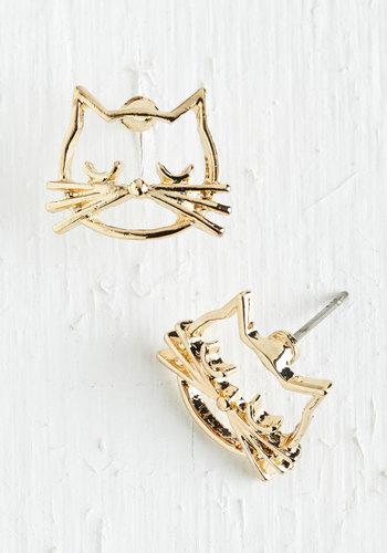 Novainc Came As A Cat Earrings