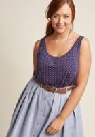 Modcloth Of Everyday Interest Tank Top In Dots In Xxs