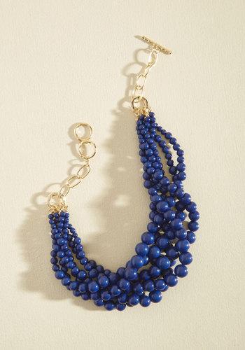  Burst Your Bauble Necklace In Cobalt