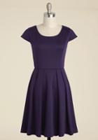  Up To The Minimalist A-line Dress In Plum In S