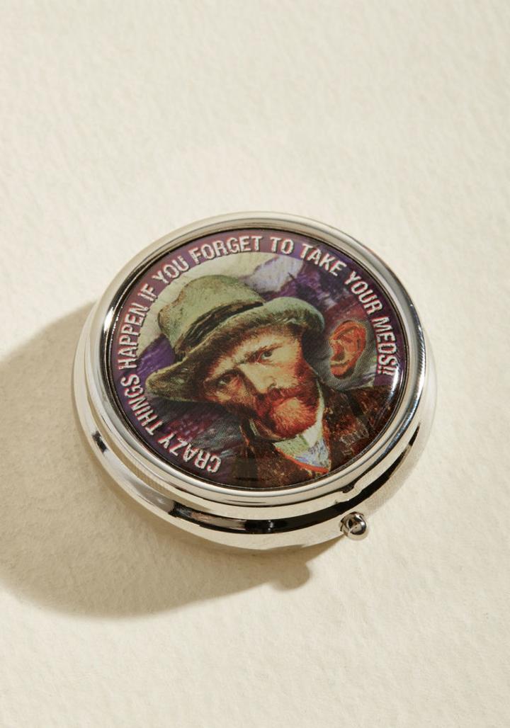 Modcloth Purse Pill Box In Van Gogh