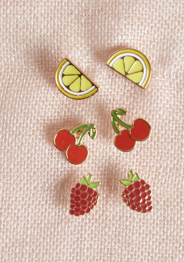 Modcloth Sweets For Itself Earring Set