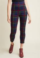 Collectif Collectif So Glad It's Plaid High-waisted Pants In L