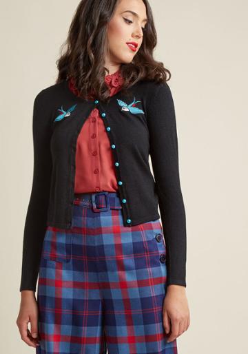 Collectif Collectif She Swoops, She Scores Cardigan In L