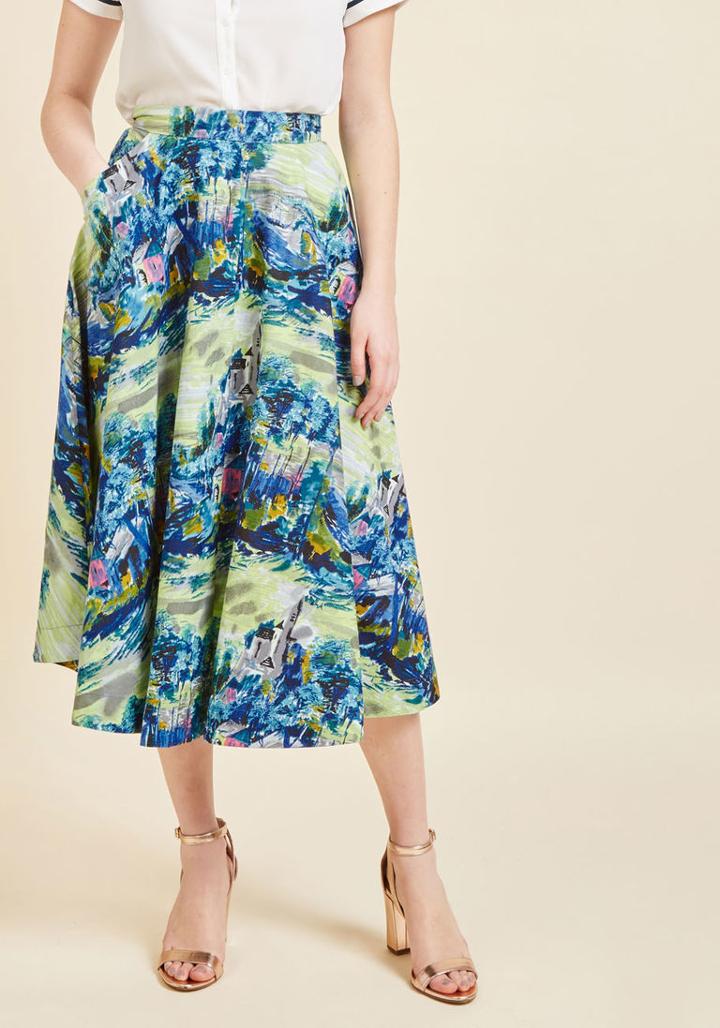  Divine On The Daily Midi Skirt In Xs