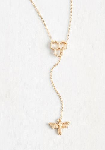 Muchtoomuch Truth Bee Told Necklace