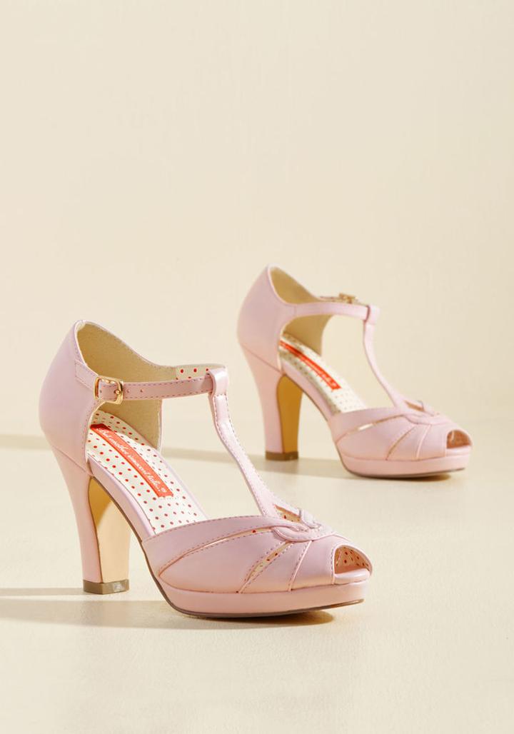  Take Your Dances T-strap Heel In Taffy In 7