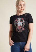 Modcloth She's All Tatt Graphic Tee In Xl