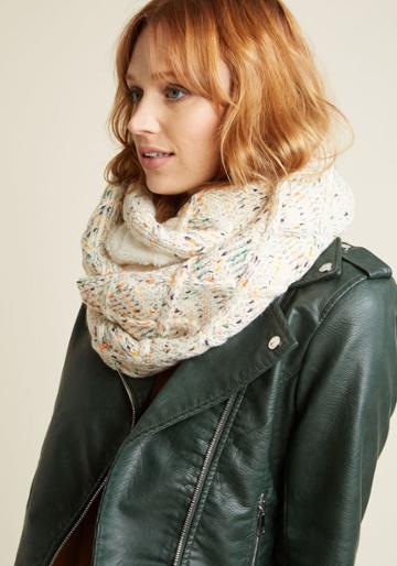 Modcloth Comfy In Confetti Circle Scarf