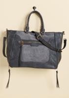 Modcloth Tasks All Over Town Bag In Charcoal