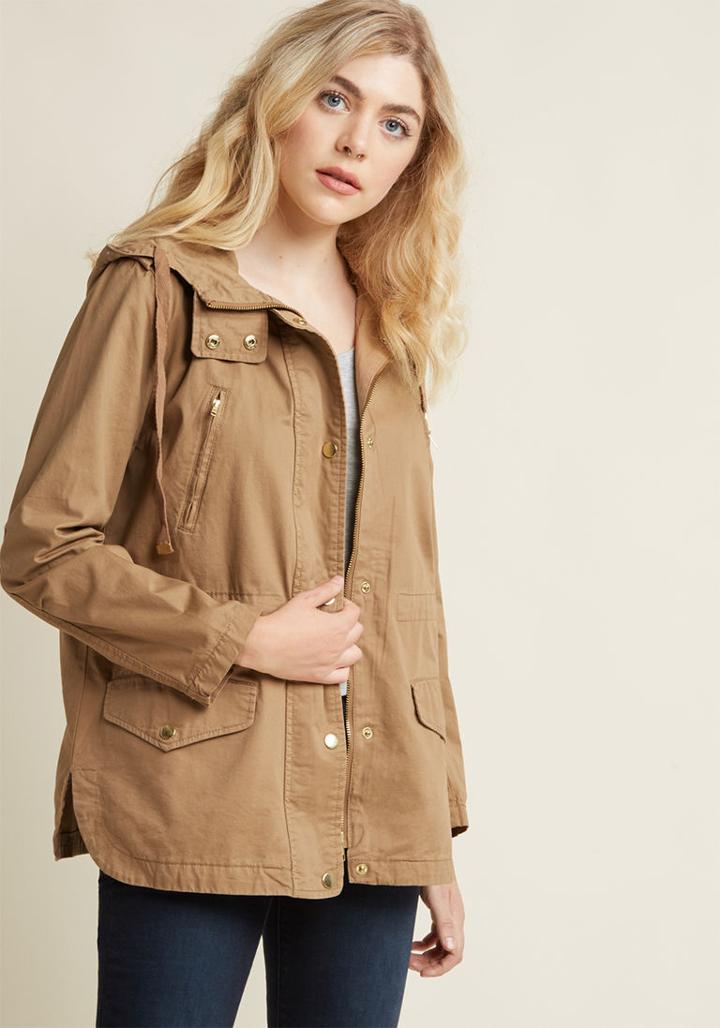 Modcloth Woods You Be Mine? Jacket In Maplewood In M