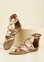  What's The Plan, Sand? Sandal In Rose Gold In 7.5