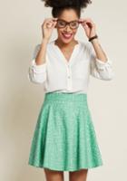 Retrolicious Playful Feeling Skater Skirt In Equations In 3x