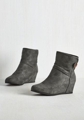 Shoemagnateinc What's Inside That Counts Bootie In Charcoal