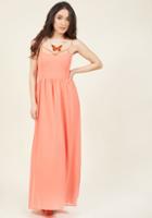  Envision The Mission Maxi Dress In Coral In M