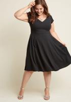 Modcloth Date Night Done Right A-line Dress In Black