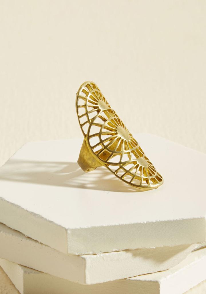  Versed In Sunbursts Ring