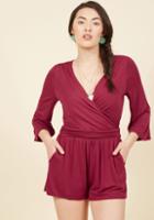  Plentiful Energy Romper In Crimson In 4x