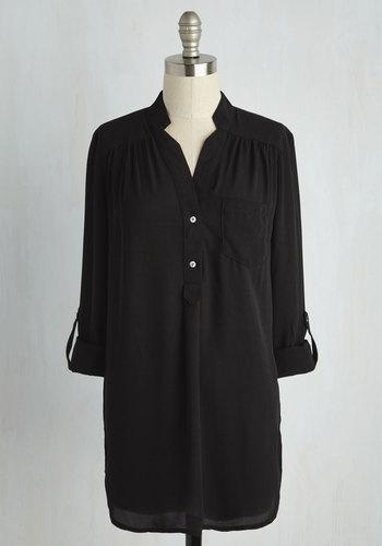  Pam Breeze-ly Tunic In Black In Xs