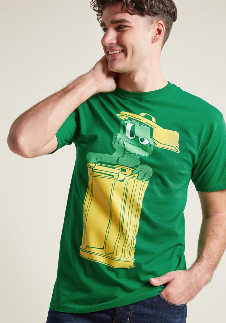 Modcloth Grouch Potato Men's Graphic Tee In Xl
