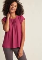 Modcloth Charmer In Charge Top In Raspberry In Xs