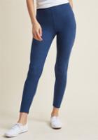 Modcloth Soft And Cozy Leggings In Blue In 2x