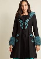 Hellbunny Hell Bunny Northern Glory Fit And Flare Coat In L