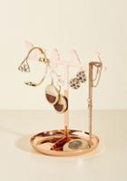 Kikkerland Flaunt, Perch, Repeat Jewelry Stand In Copper