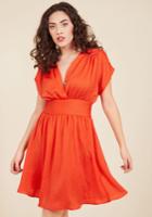  Applauded Accomplishments A-line Dress In Poppy In Xs
