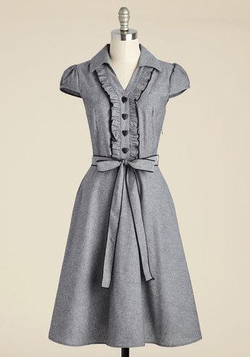  About The Artist A-line Dress In Grey In S