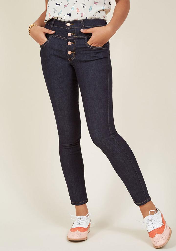 Modcloth Karaoke Songstress Jeans In Ankle Length In 7