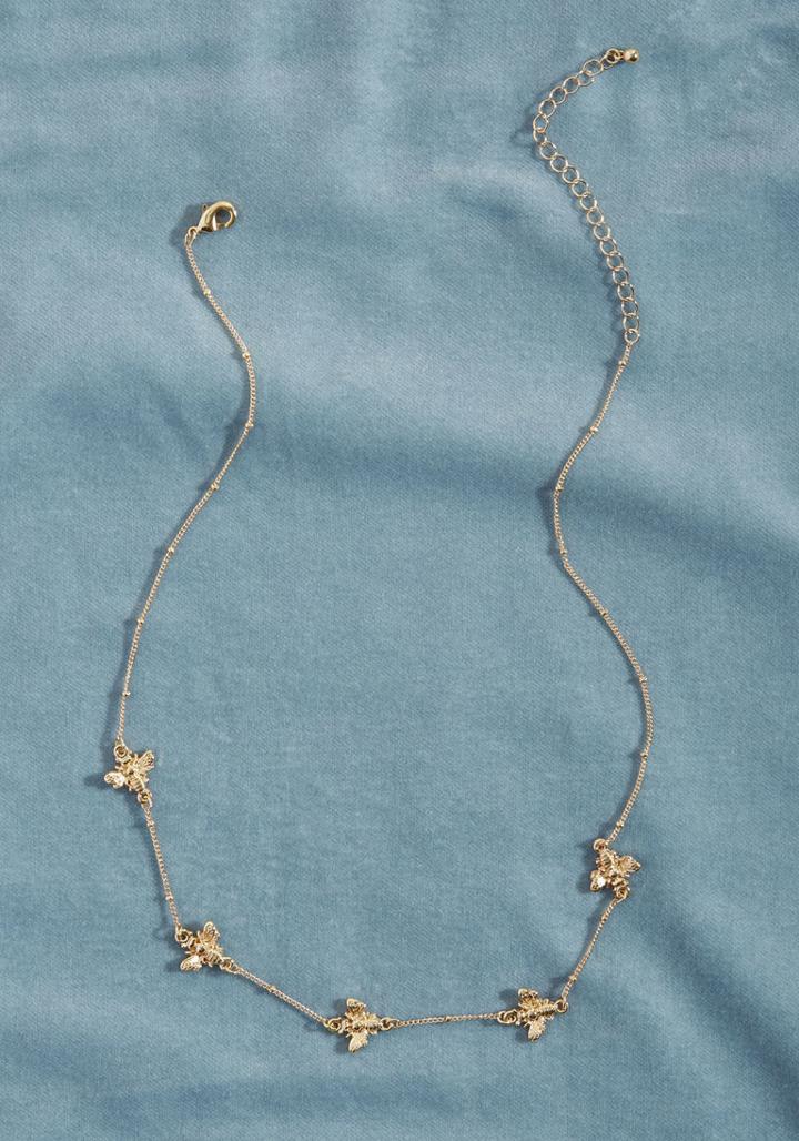 Modcloth Golden Bee Necklace