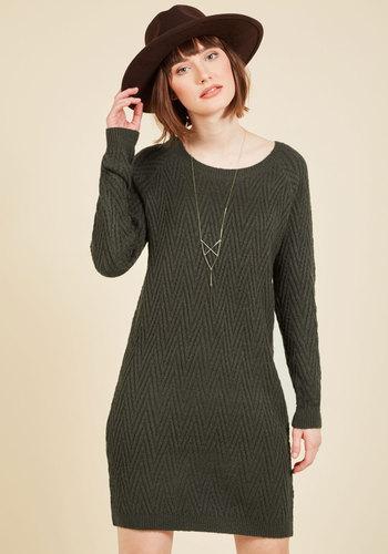  Knit The Big Time Sweater Dress In Xs