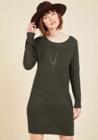 Knit The Big Time Sweater Dress In Xs