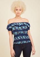  Come Out And Sway Floral Top In M