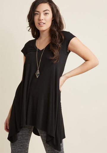 Modcloth A Crush On Casual Tunic In Black In L