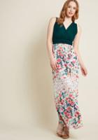 Modcloth Adore County Maxi Dress In Watercolor Flowers In M