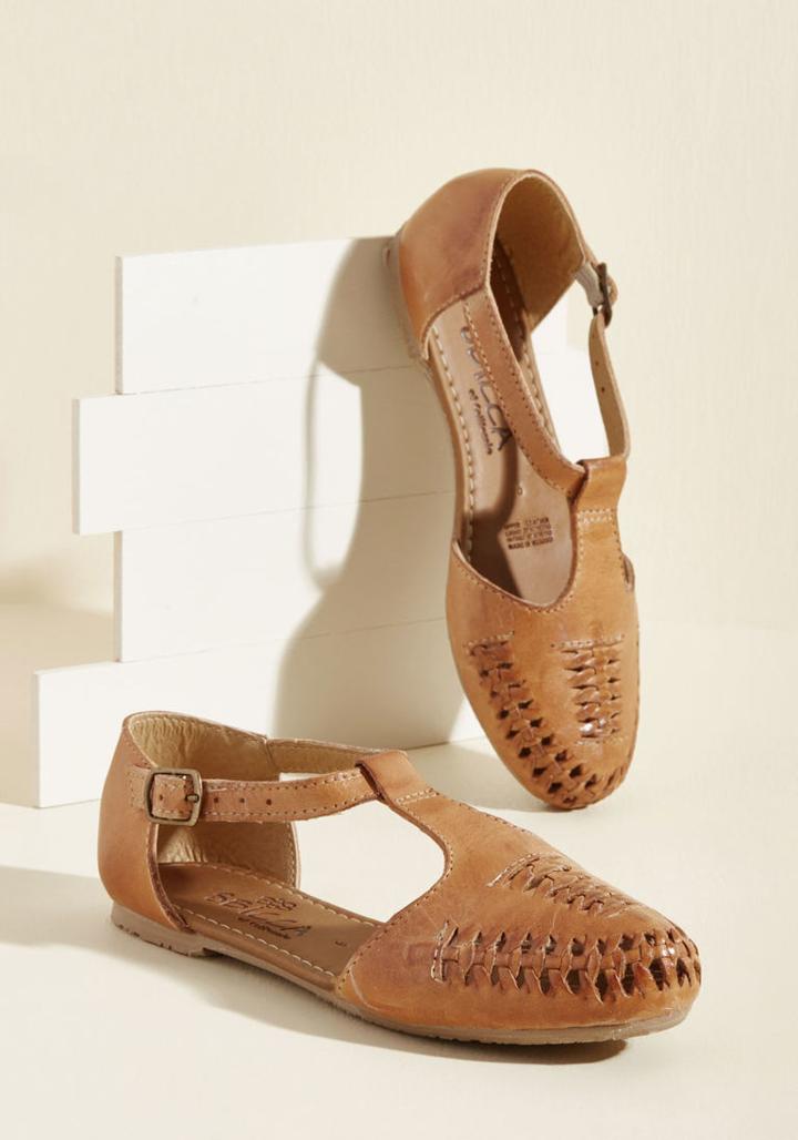 Modcloth Austin Explorer T-strap Flat In 10