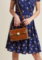 Modcloth Scrapbook Ending Bag In Brown