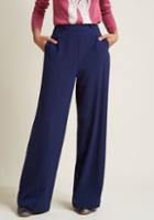 Modcloth Wide-leg Trousers With Button Waist In 1x
