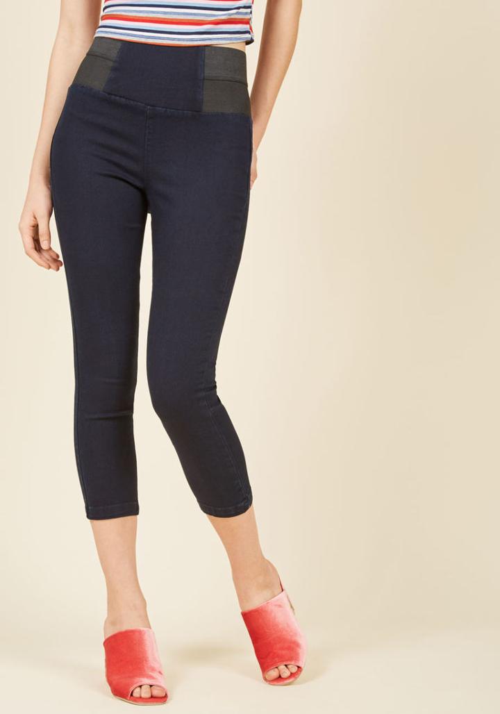  Stride And Go Sleek Jeans In Capri Length In M