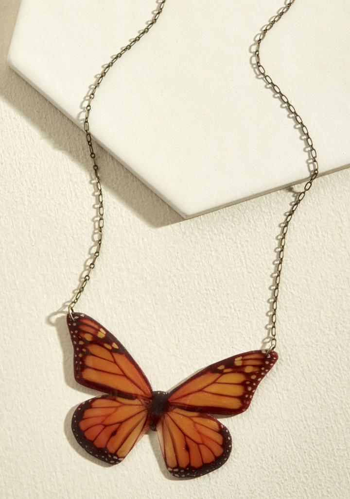 Modcloth Fly, You Beautifuls Necklace