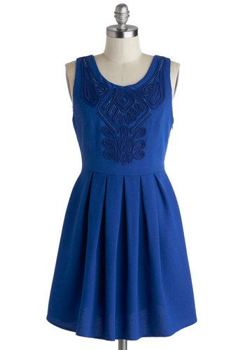 Modcloth Confident In Cobalt Dress