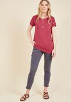 Modcloth Simplicity On A Saturday Tunic In Raspberry In L