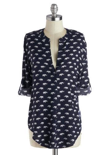 Fun 2 Fun/jnp Fashion Inc. Safari As I Can See Top In Elephant From Modcloth