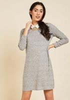  Ardent Academic Sweater Dress In Fossil In 3x