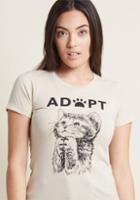 Modcloth Opt To Adopt Graphic Tee In L