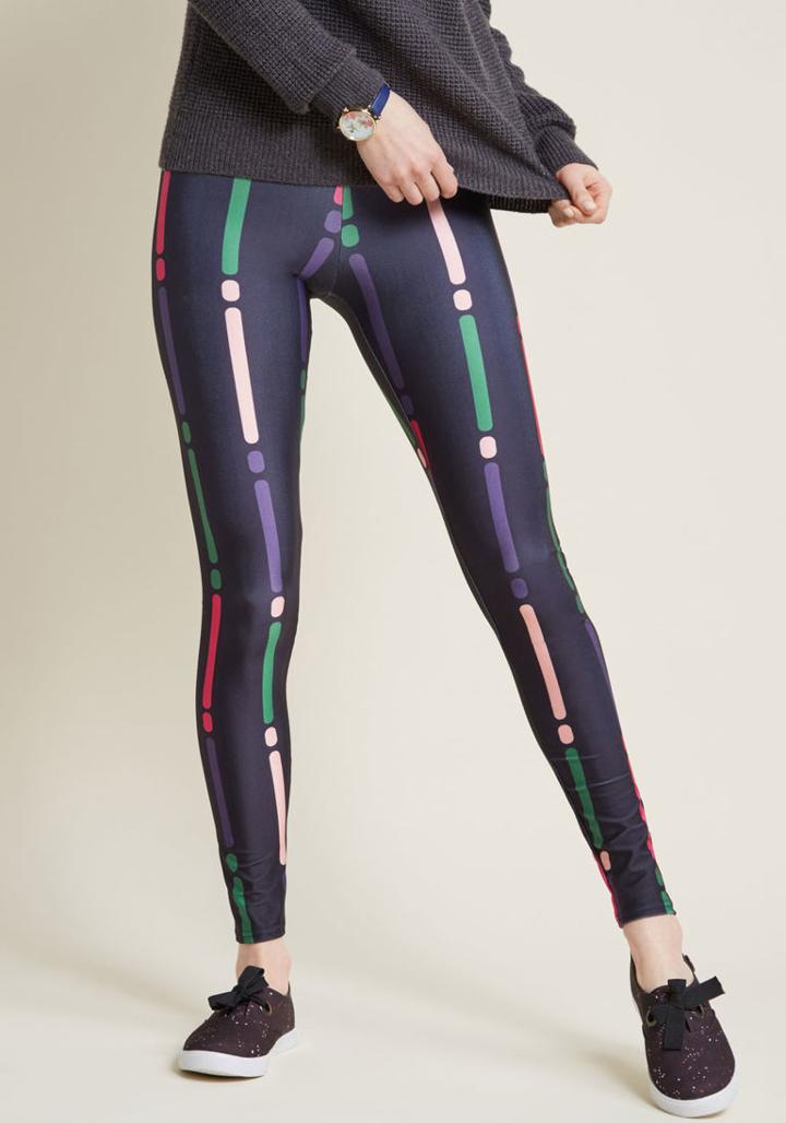 Modcloth Ravishing Dashes Leggings In 2x