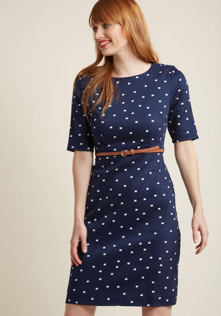 Sugarhillboutique Sugarhill Boutique Cat Got Your Fun? Sheath Dress